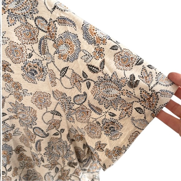 EUC J. Jill Pima Cotton Floral Paisley
Short Sleeve Top Size 4X - Picture 2 of 8